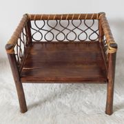 Fauteuil enfant vintage en rotin
