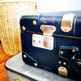 Vintage blue suitcase