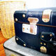 Vintage blue suitcase
