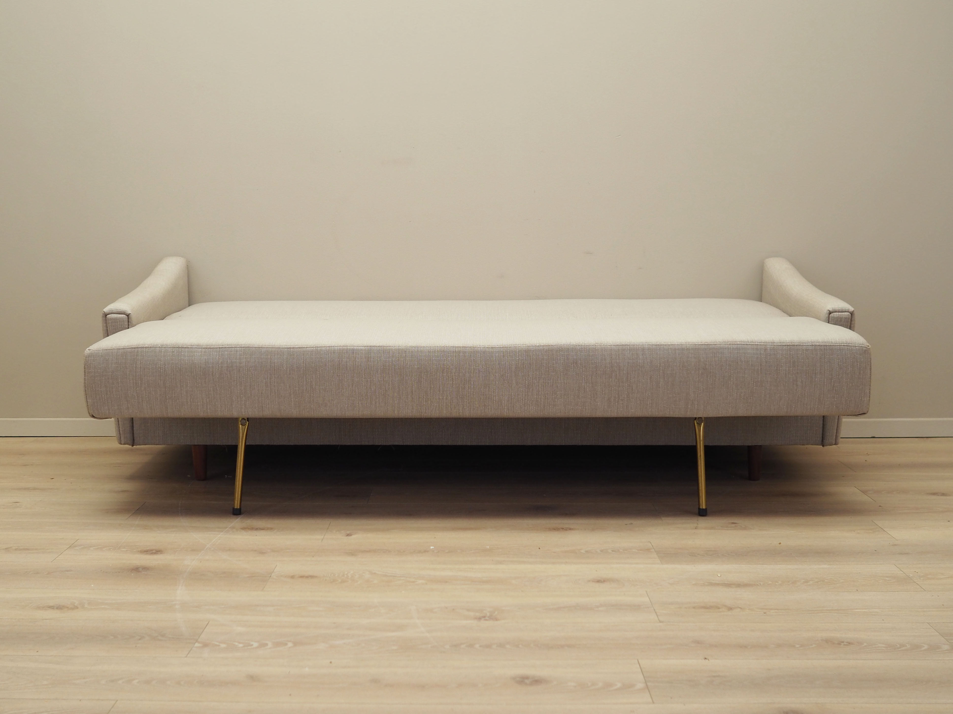 Beige sofa bed, Danish design, 1970s, production: Denmark