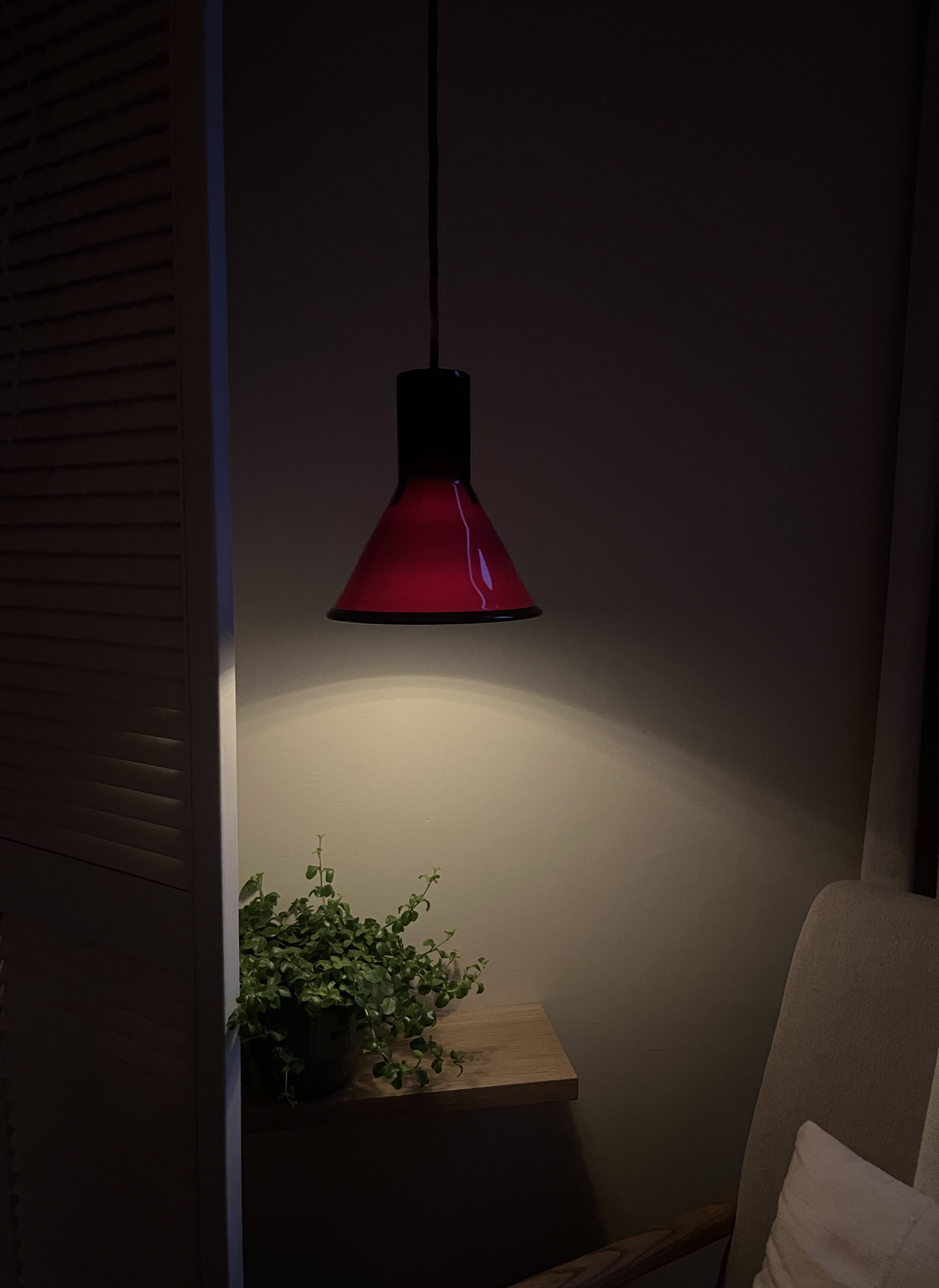 Vintage Holmegaard P&T Pendant - Michael Bang - Danish design lamp