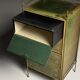 Commode en cuir vers 1960