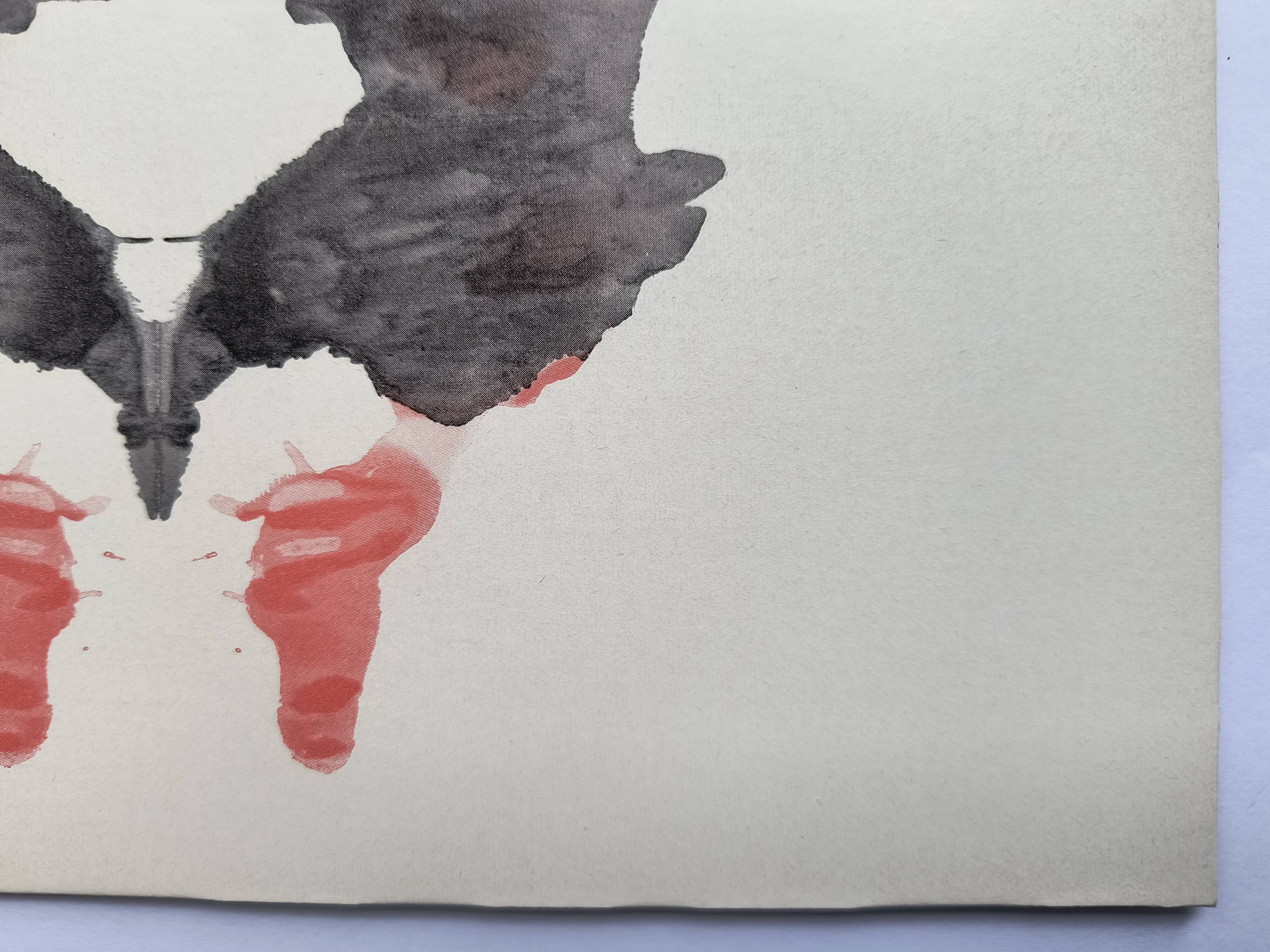 Original Rorschach test card "Card II" – imaginary curiosity