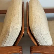 Vintage Danish teak easy chairs