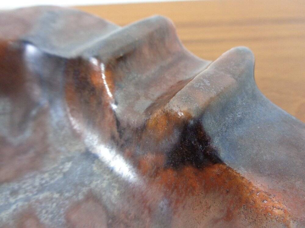 Brutalist ceramic ashtray, 1940s