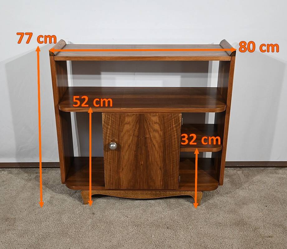 Small Walnut Serving Unit, Art Deco – 1940