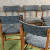 6 chairs in teak of the 70s