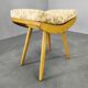 Pair of Mid-Century Maple Footstools, Czechoslovakia 1960s