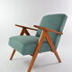 Fauteuil kompas vert océan
