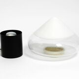 Lampe de table en verre de Murano en deux pièces des années 1960 par Roberto Pamio pour Leucos