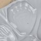 Set of 4 vintage Limoges porcelain oyster plates from France