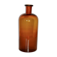Amber glass apothecary bottle