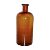 Amber glass apothecary bottle