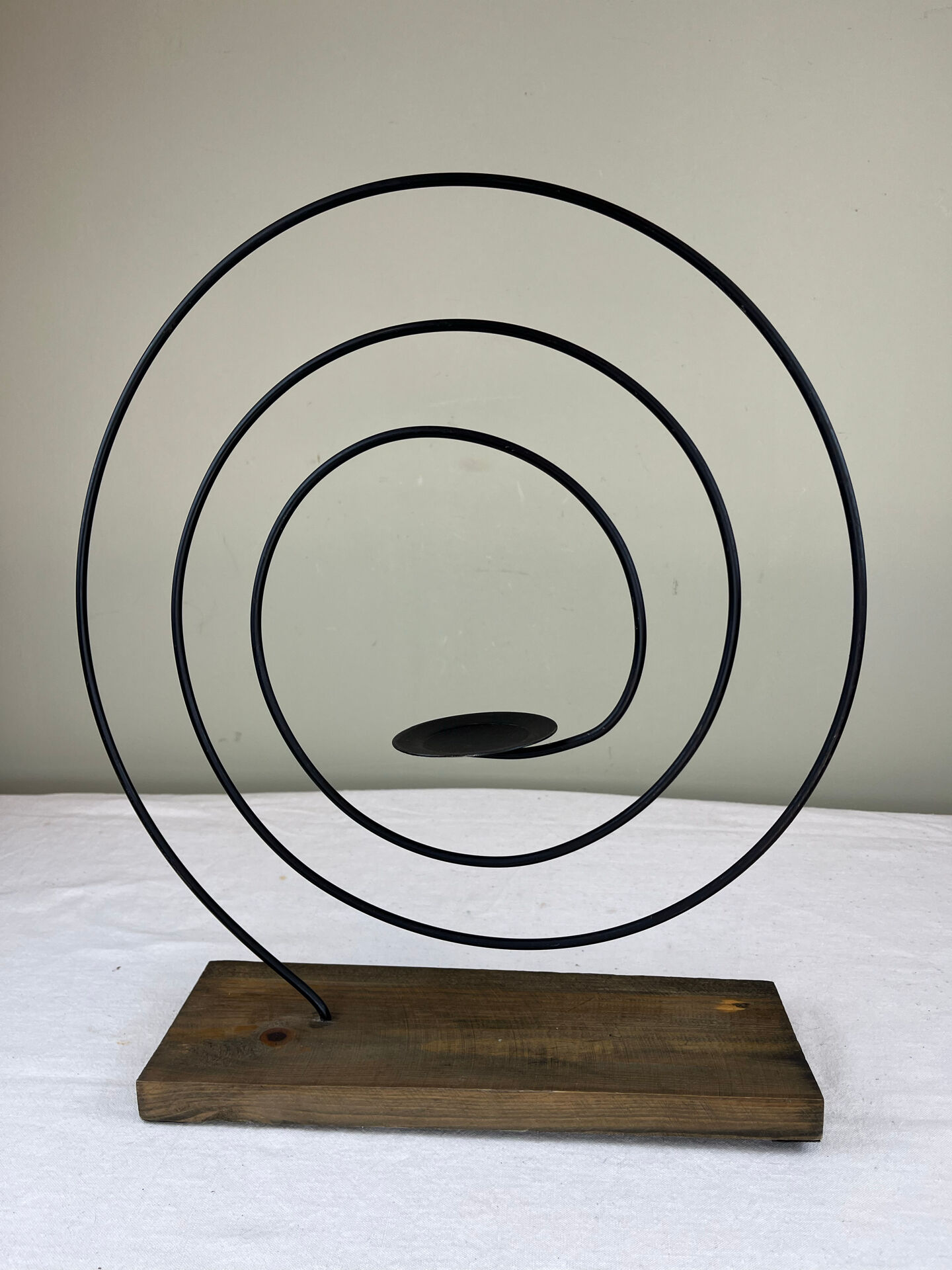 Sculptural spiral candlestick