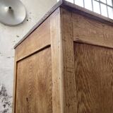 XL oak counter, trade furniture with multi-drawers