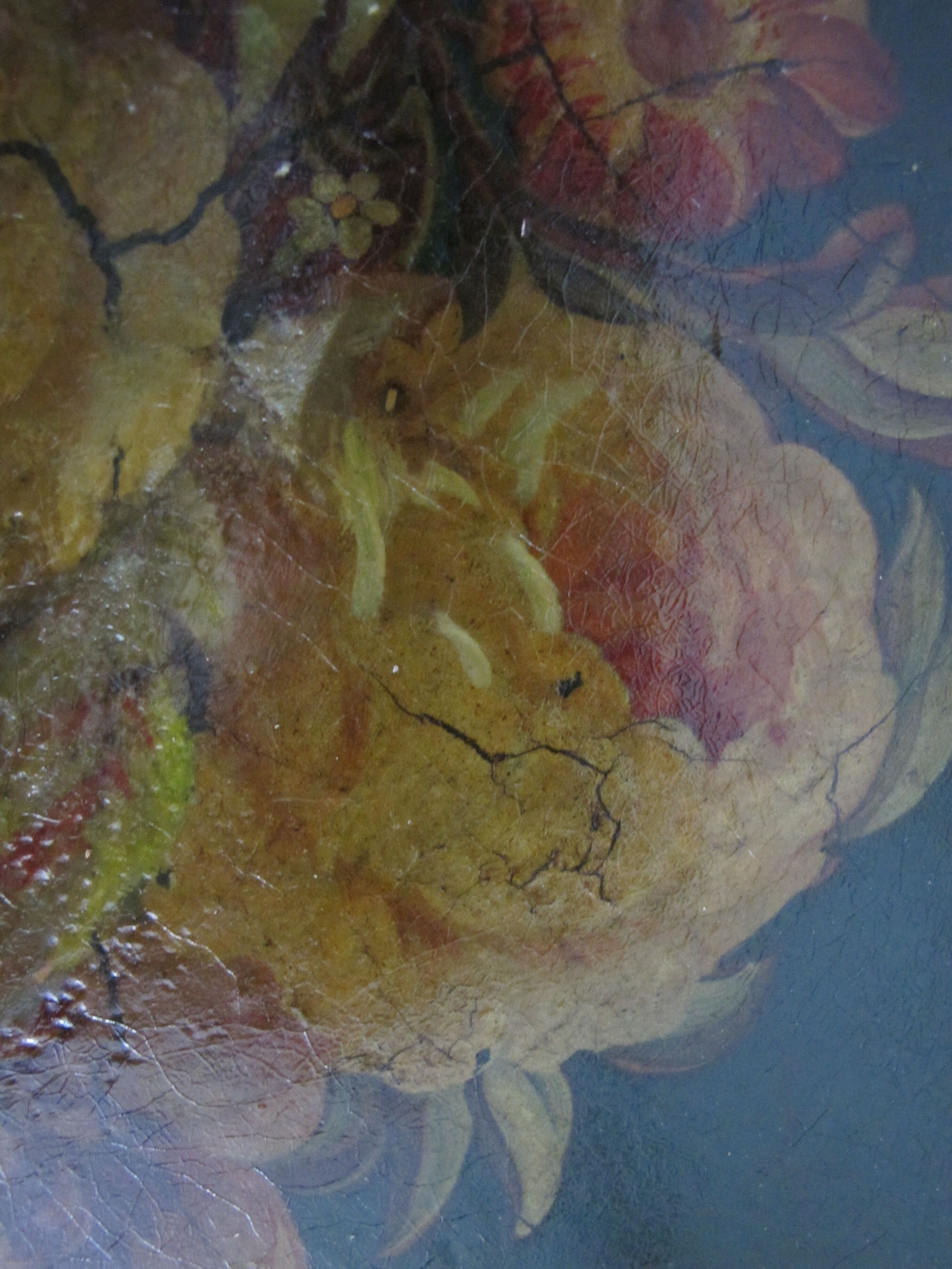 Napoleon III painted metal tray