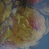 Napoleon III painted metal tray