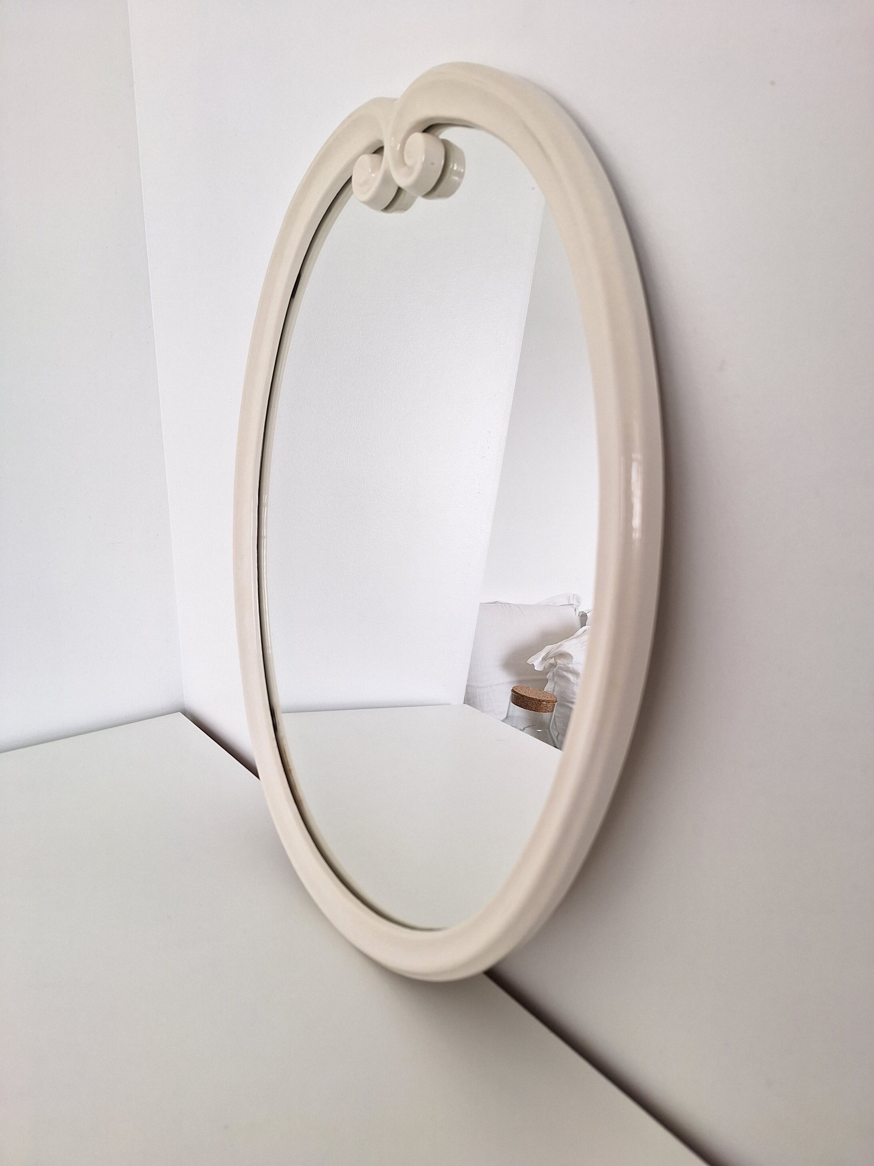 Vintage oval mirror