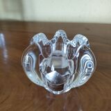 Set of Daum crystal vases and candle holders