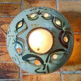 Anonymous openwork ceramic lamp 1970