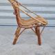 Rattan shell armchair