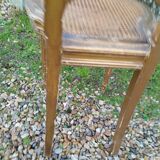 Paire de chaises cannees doré anciennes style louis xvi