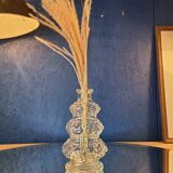 Ancien Chandelier à 3 branches en pierre taillée de fines gravures