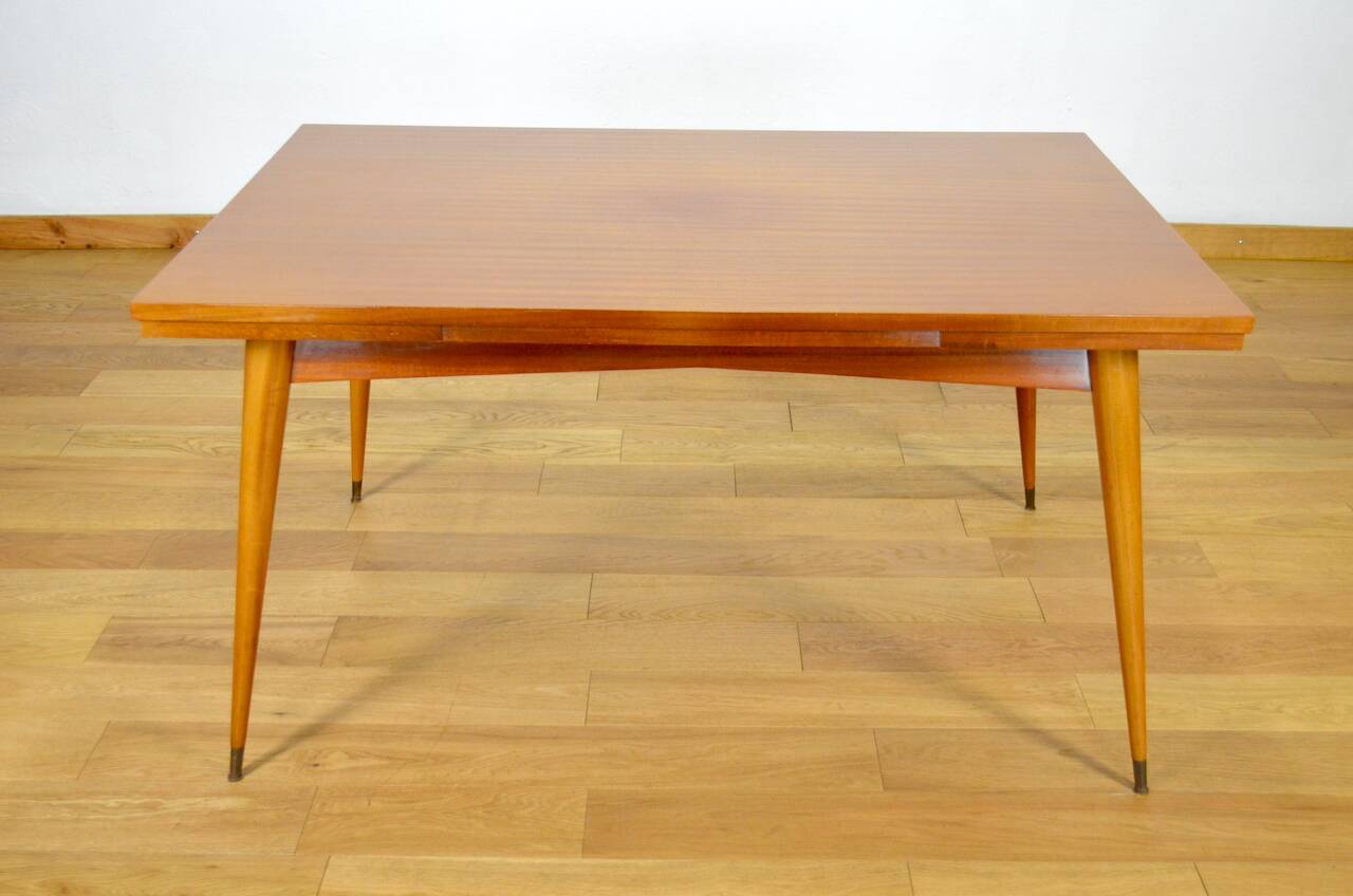 Vintage Mahogany Table French Work 1960