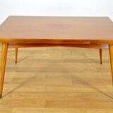 Vintage Mahogany Table French Work 1960