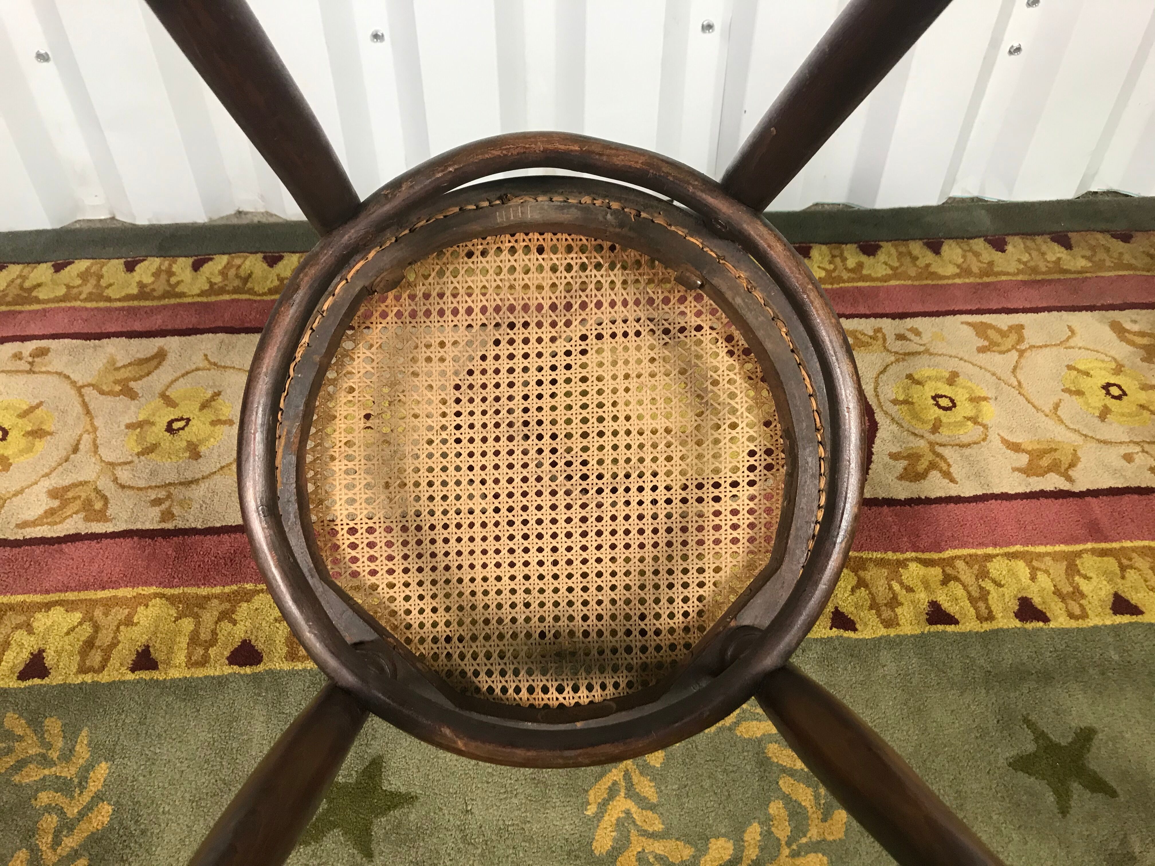 6 Josias Eissler bistro chairs - restored