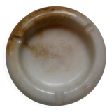 Vintage mineral stone ashtray, handcrafted country decoration