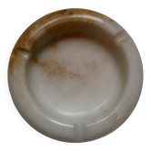 Vintage mineral stone ashtray, handcrafted country decoration