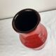 Vintage red ceramic vase mid century design