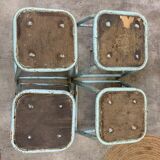 Series of 4 vintage stools