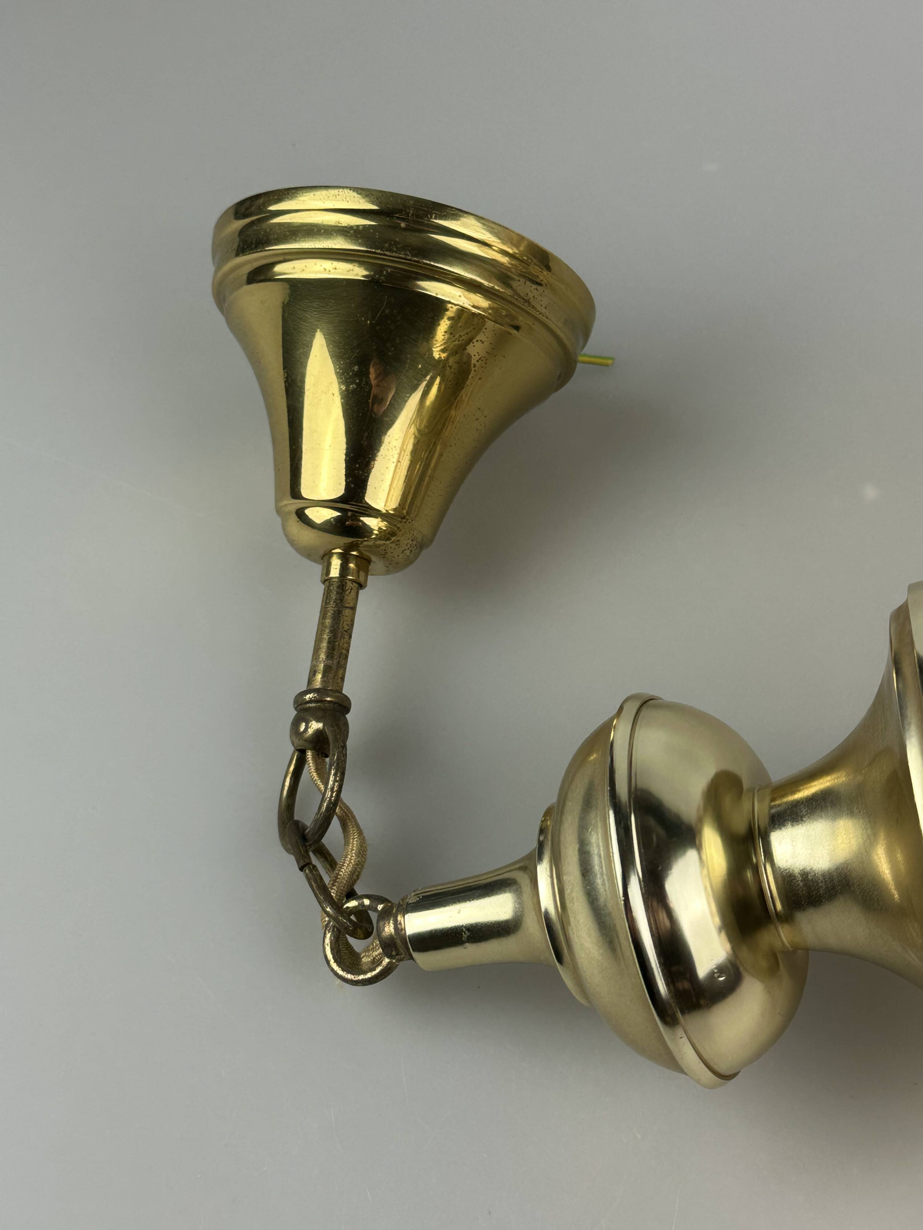 60s 70s ceiling lamp hanging lamp by Glashütte Limburg Germany Space Age