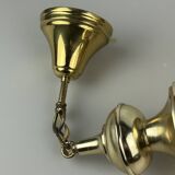 60s 70s ceiling lamp hanging lamp by Glashütte Limburg Germany Space Age