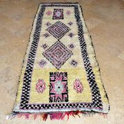 Vintage Moroccan Berber Boucherouite rug 345 x 128 cm (very good condition)