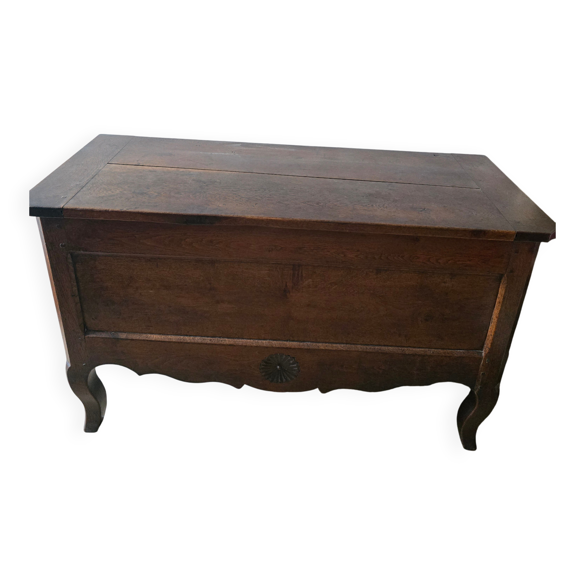 Antique trough / antique chest in solid oak – late 19th / early 20th century
