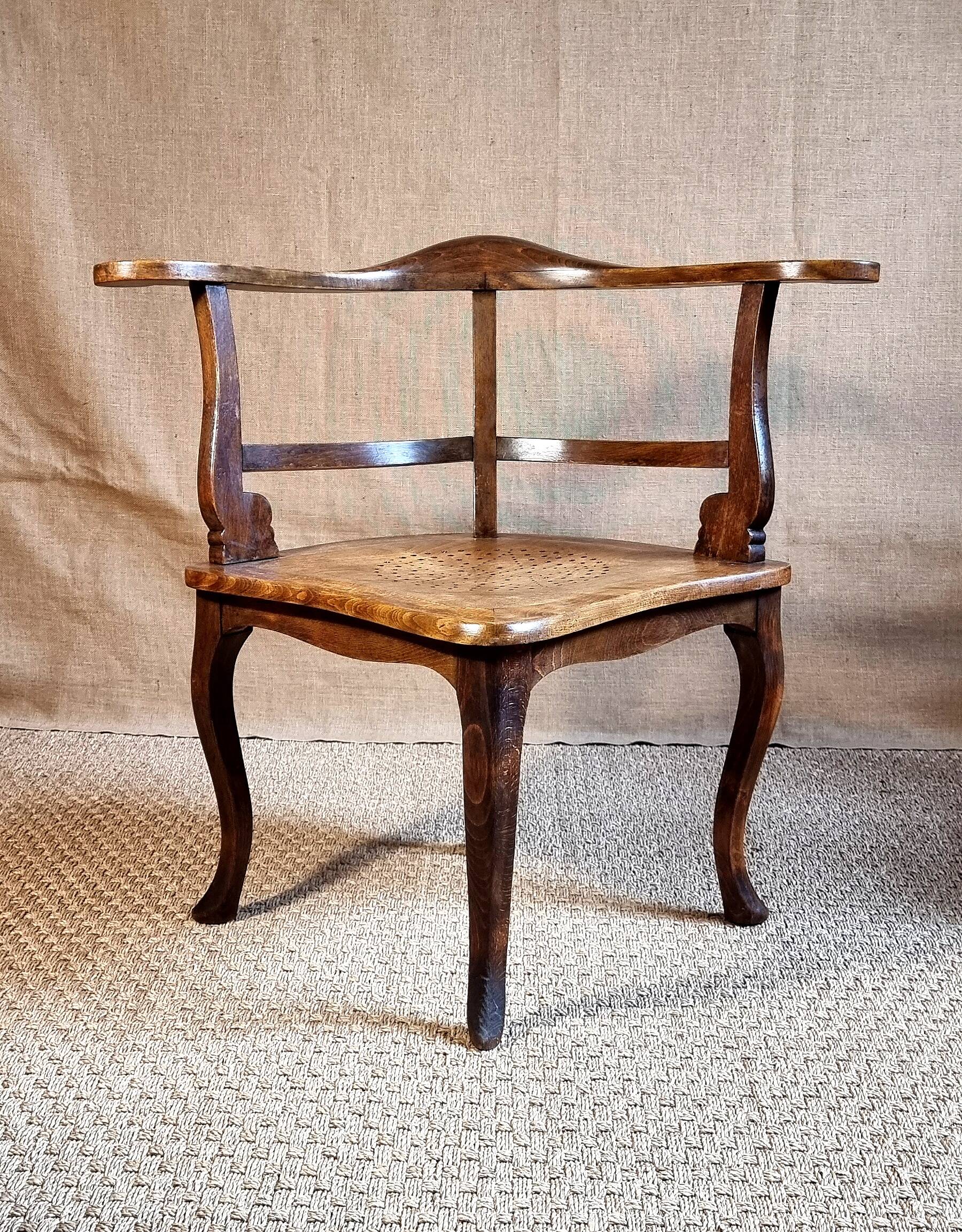 Pair of 1900 living room armchairs with bistro seating