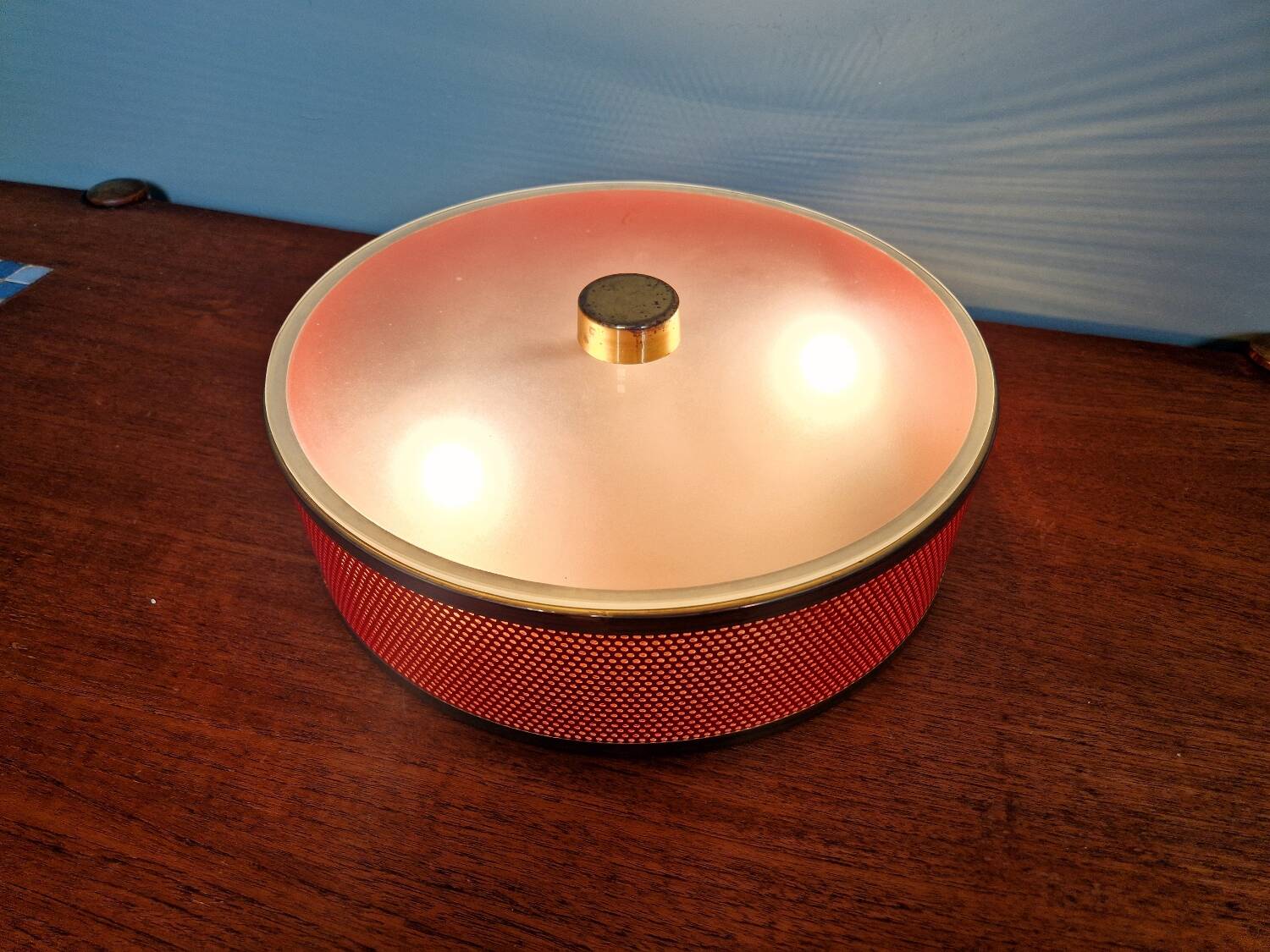 Porthole ceiling light by Lunel, 1950s