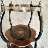 Napoleon III wood marquetry side table