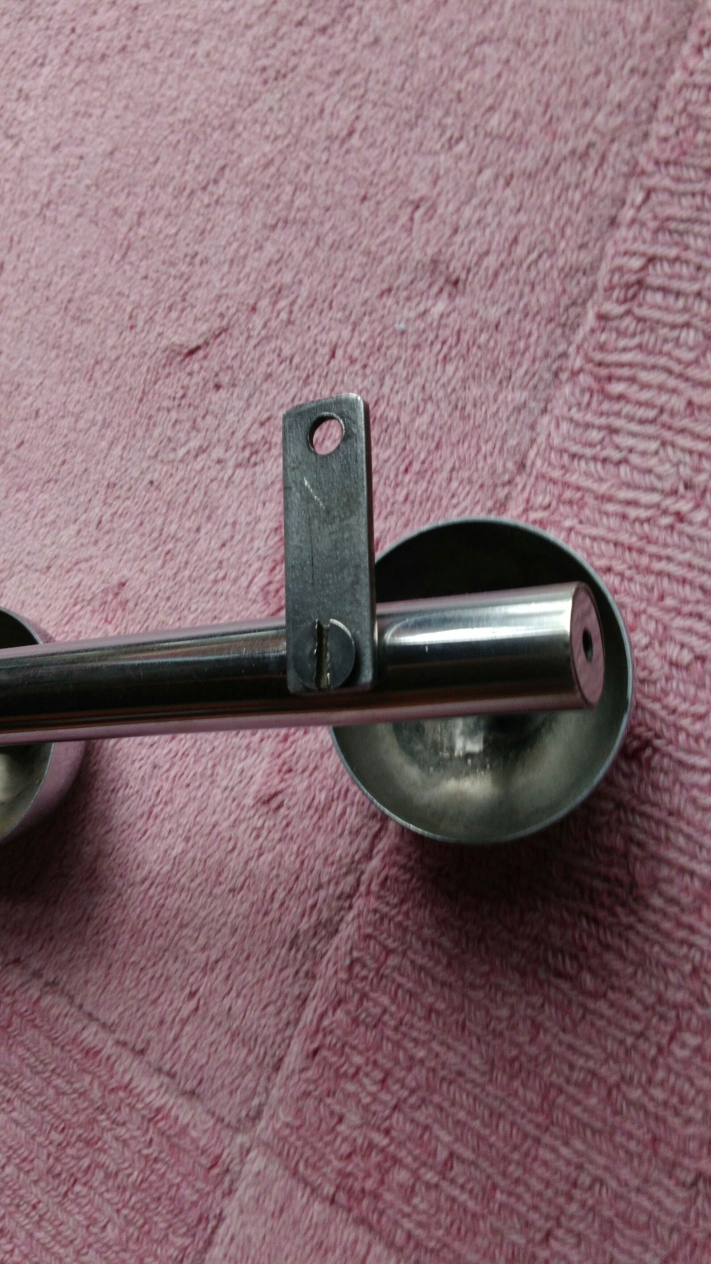 Vintage chrome coat holder