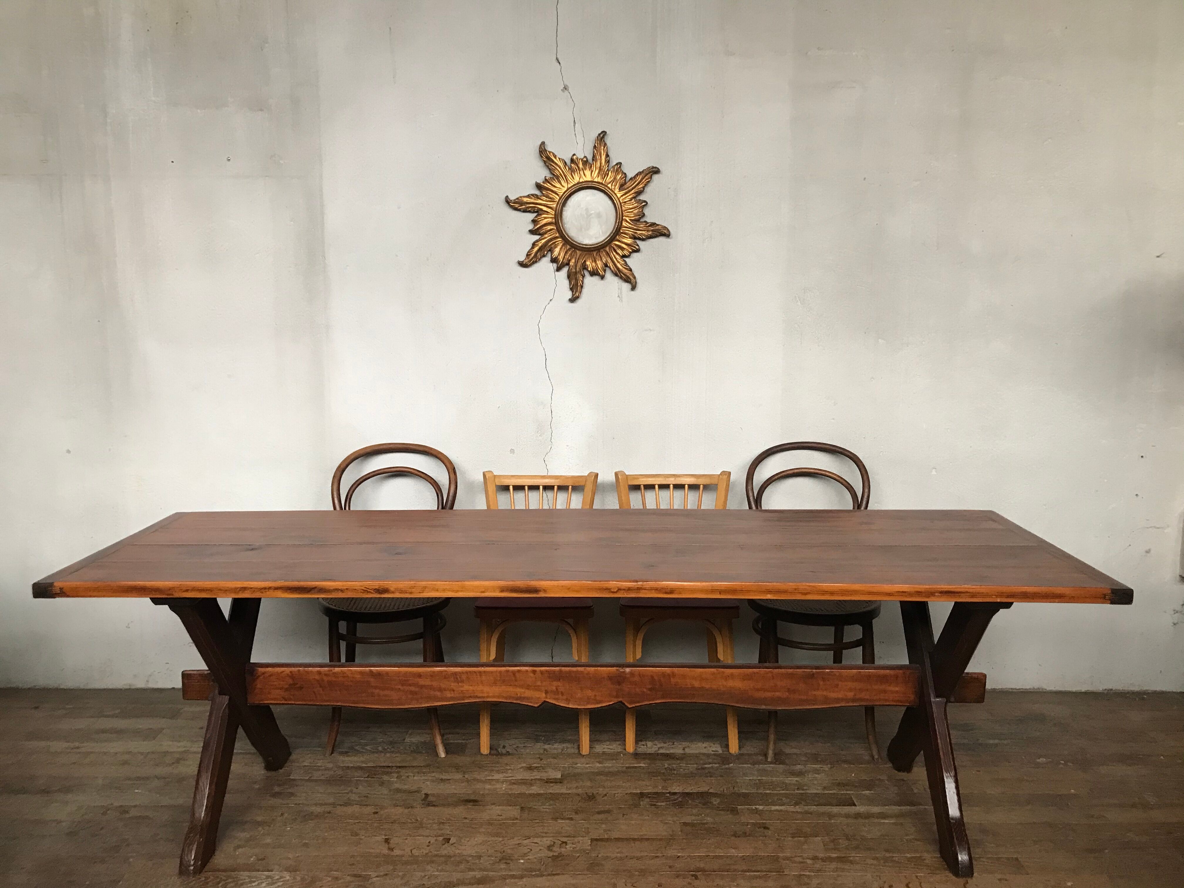Farm table 2.5 m, in pines 1950