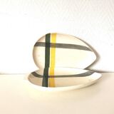 plat de service , ravier , beurrier jaune et vert