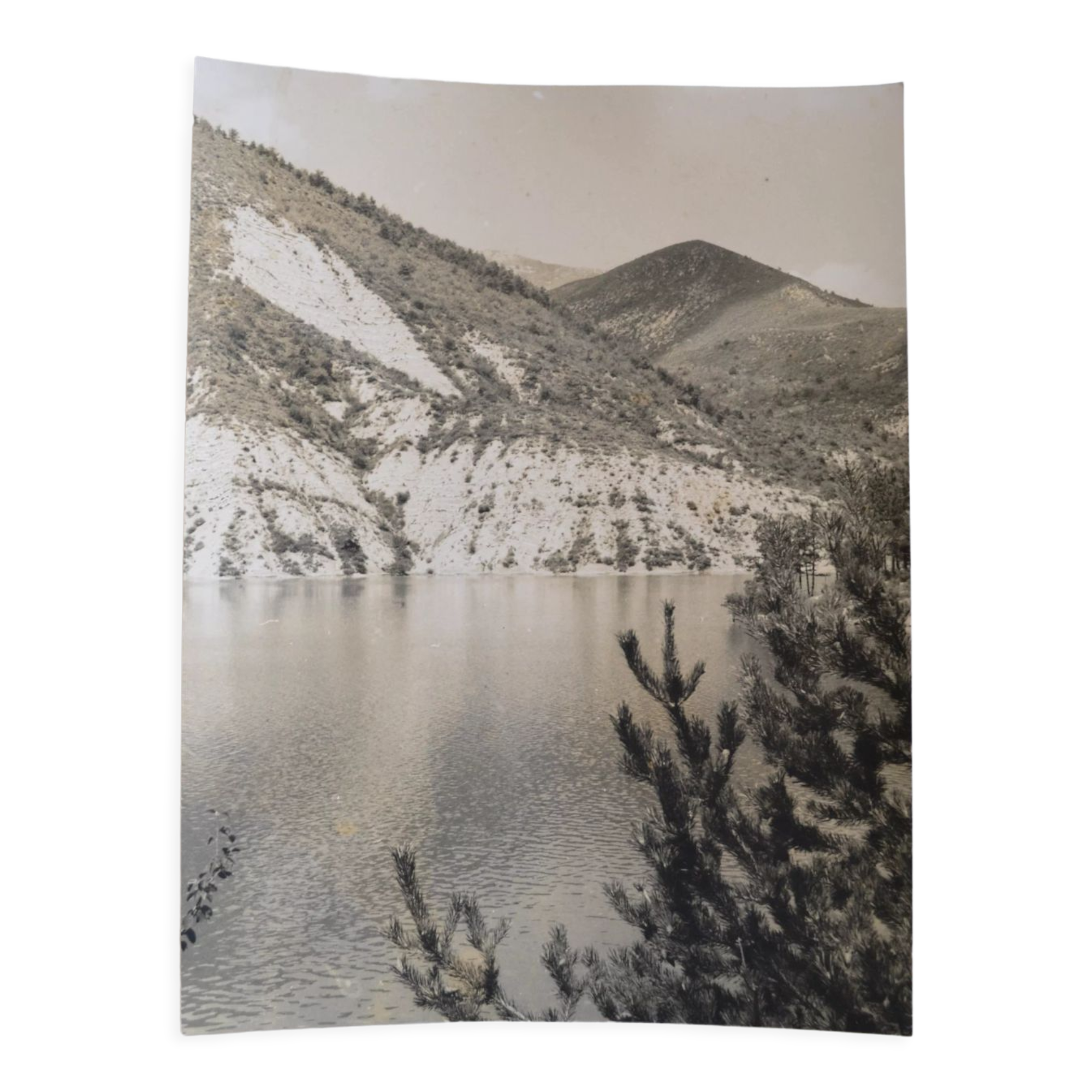 Anonymous silver photo lake of sainte croix circa 1970