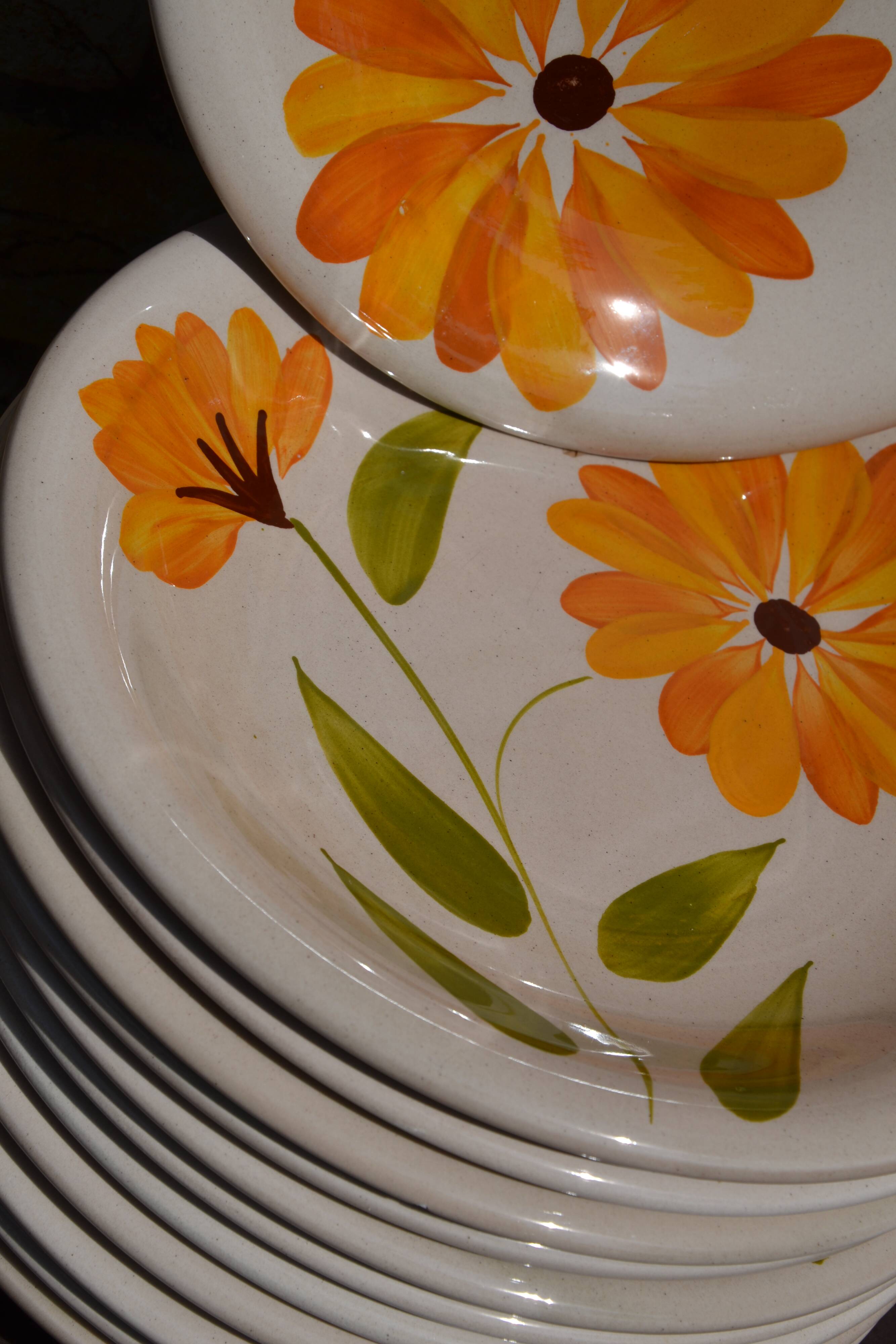 12 assiettes "Primula" Italy vintage