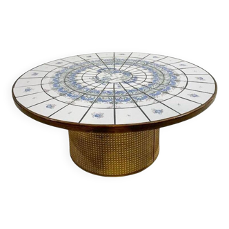 Bjorn Wiinblad Coffee Table, Ceramic, Denmark, 1960s