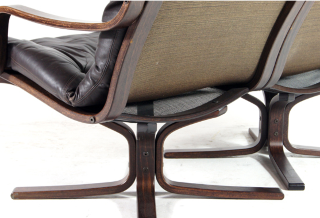 2-seater vintage vintage vintage Danish retro rosewood leather sofa from the 1960s to the middle of the century