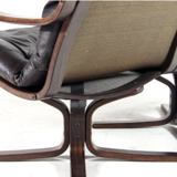 2-seater vintage vintage vintage Danish retro rosewood leather sofa from the 1960s to the middle of the century