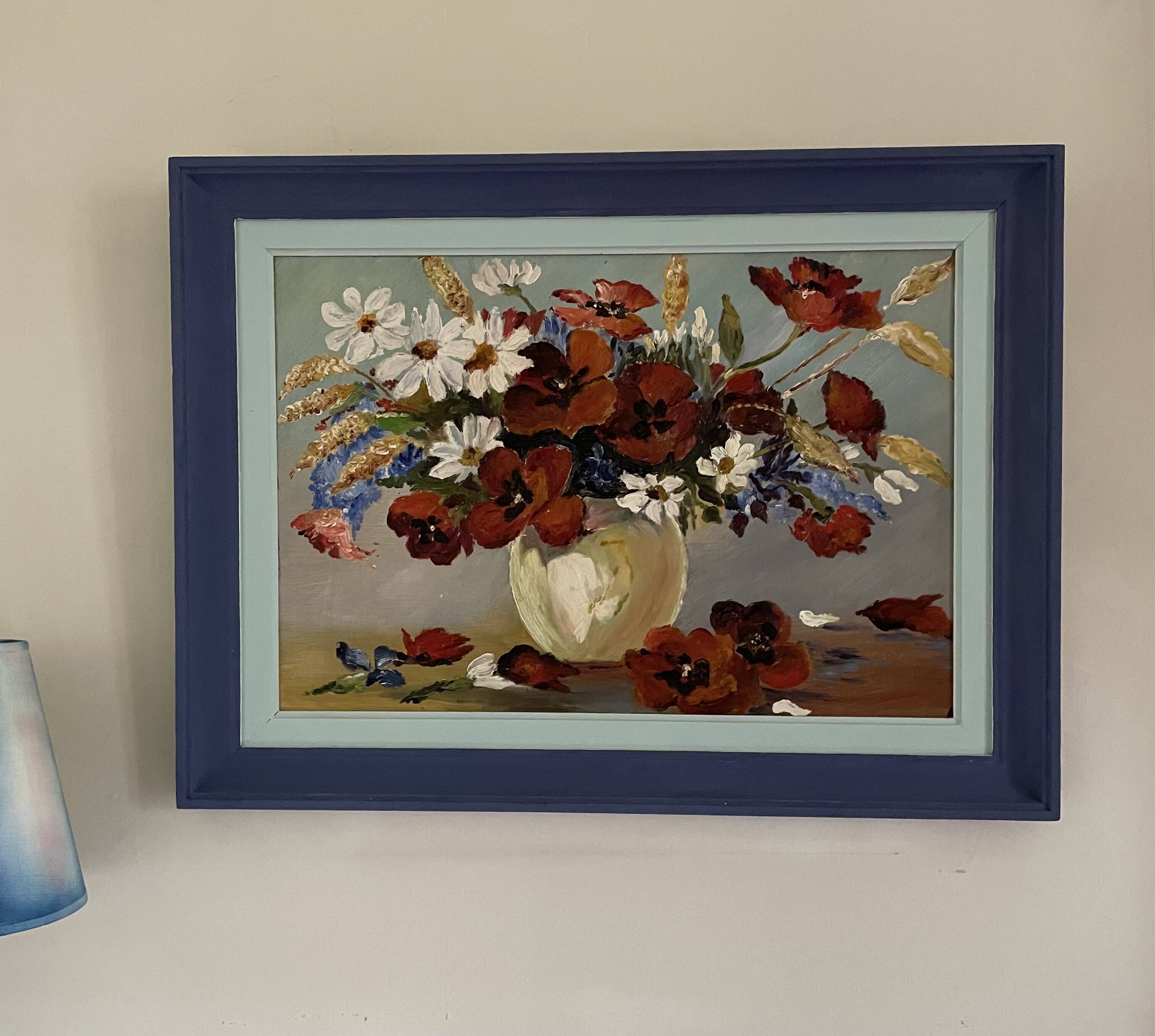 Old bouquet painting